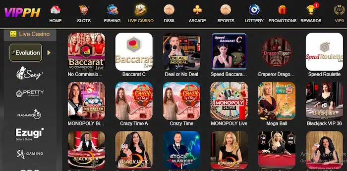 Livecasino Vipph 1